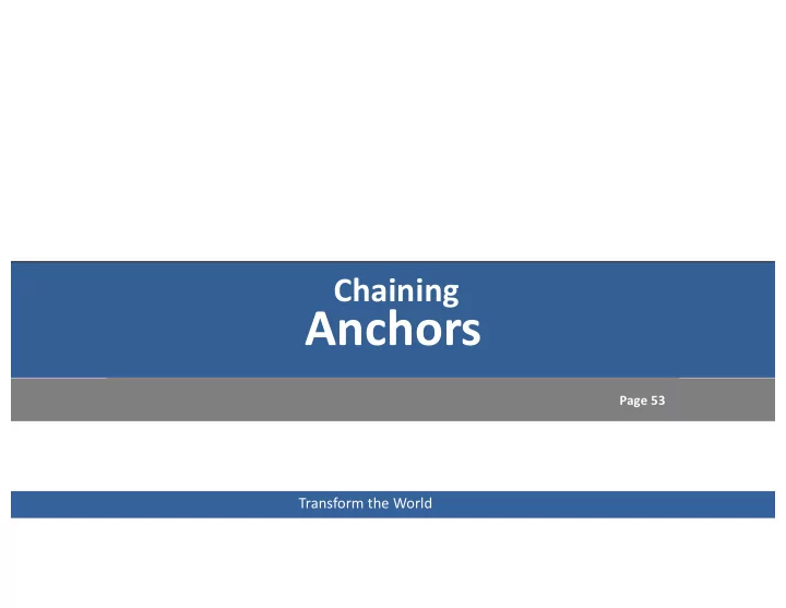 anchors