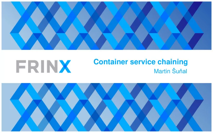 container service chaining