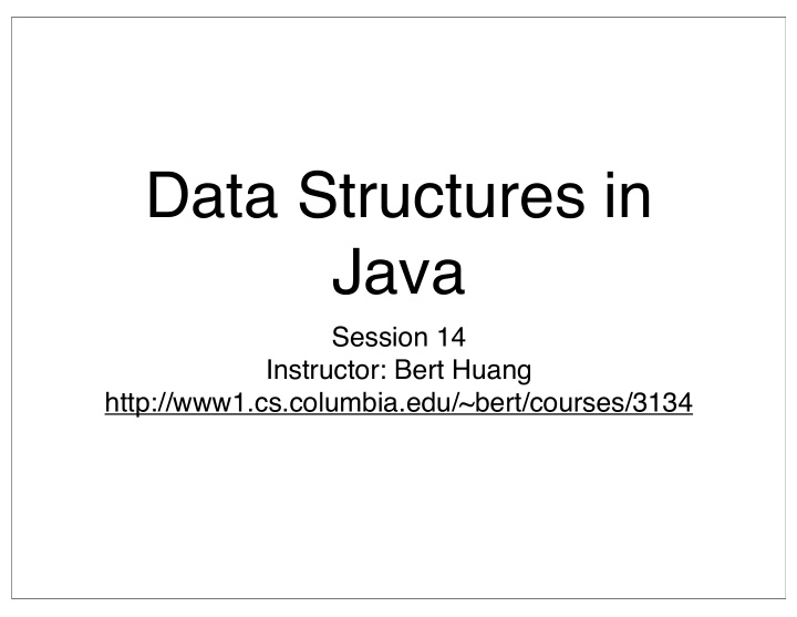 data structures in java