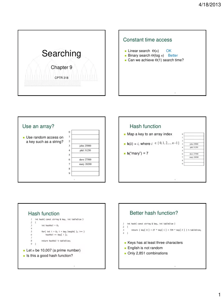 searching