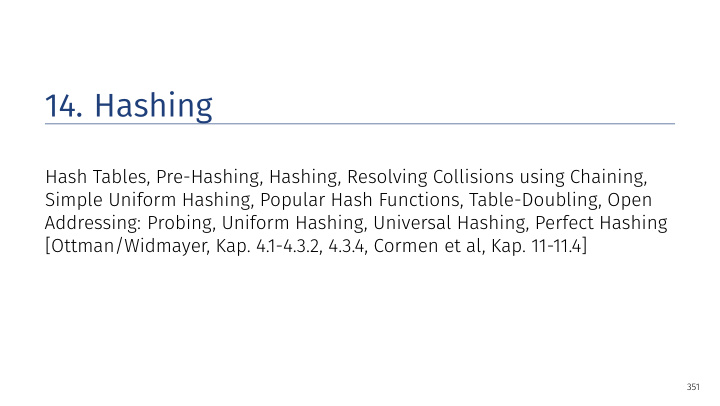 14 hashing