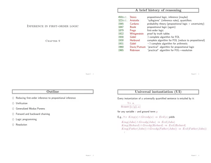 a brief history of reasoning