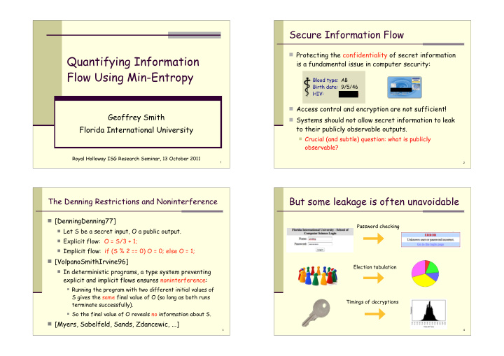 quantifying information