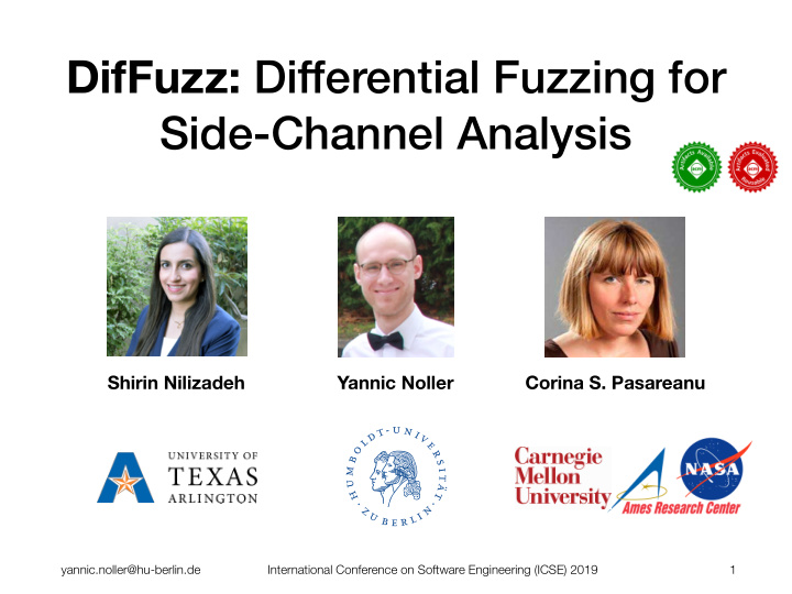 diffuzz differential fuzzing for side channel analysis