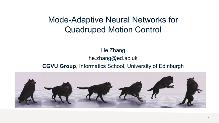 mode adaptive neural networks for quadruped motion control