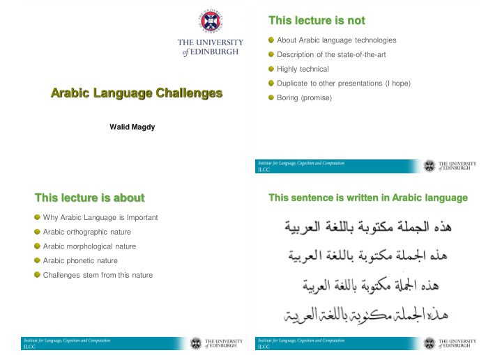 arabic language challenges