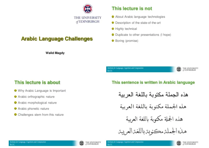arabic language challenges