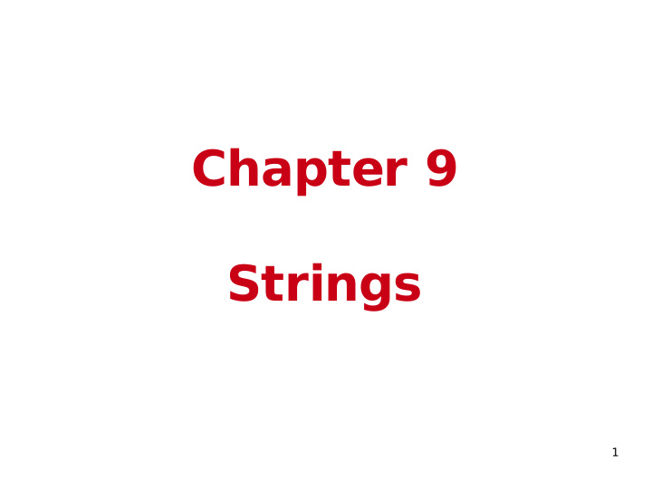 chapter 9 strings