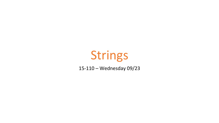 strings