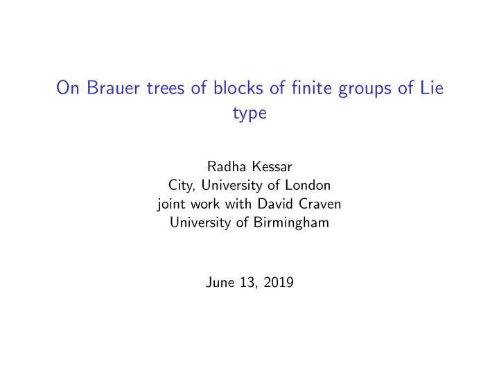 on brauer trees of blocks of finite groups of lie type