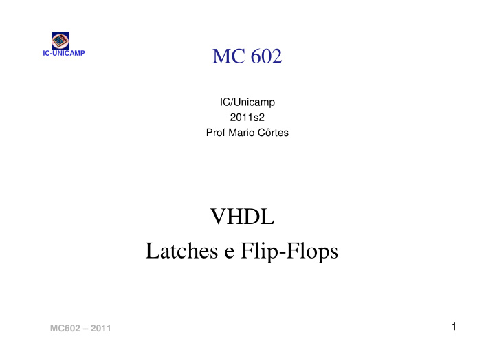 vhdl latches e flip flops