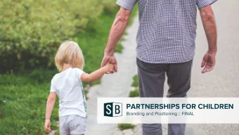 PARTNERSHIPS FOR CHILDREN  Branding and Positioning :: FINAL  WORKSHOP RECAP  WORKSHOP RECAP //