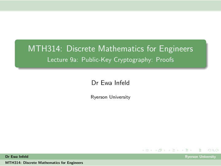 mth314 discrete mathematics for engineers