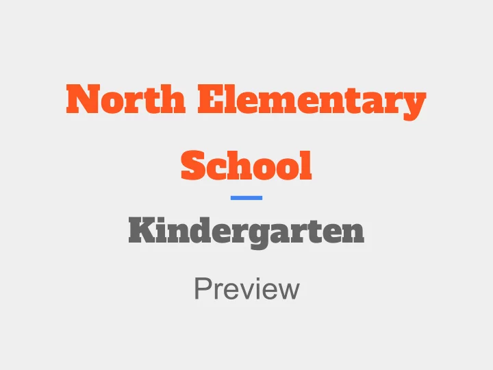 north elementary