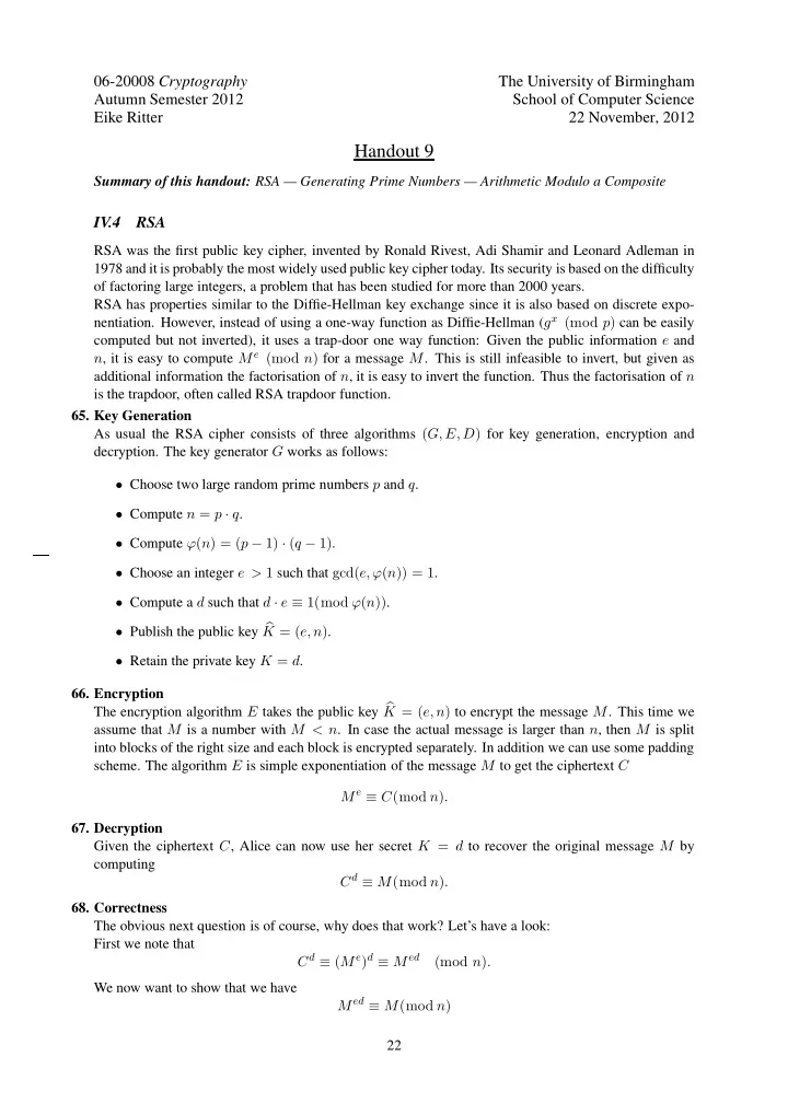handout 9