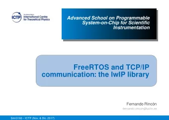 F  r  e  e  R  T  O  S  a  n  d  T  C  P  /  I  P  c  o  mmu  n  i  c  a  t  i  o  n  :  t  h  e  l