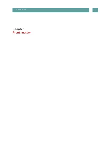 Chapter  Front matter  Course Script  INF 5110: Compiler con-  struction  INF5110, spring 2019