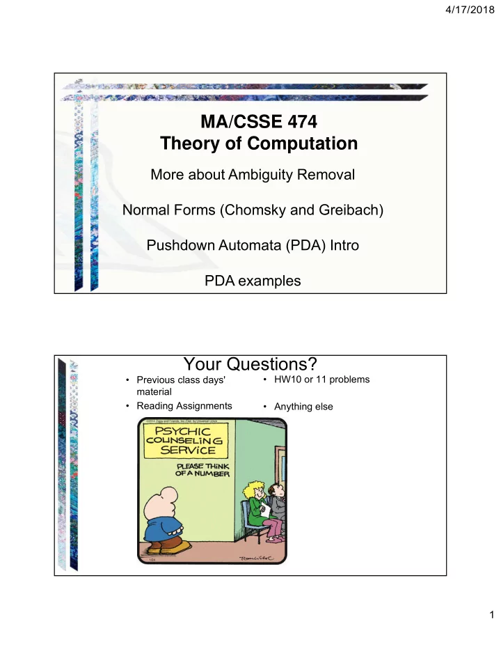 ma csse 474 theory of computation