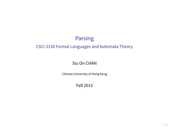 parsing