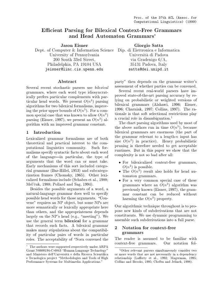 proc of the 37th acl assoc for computational linguistics