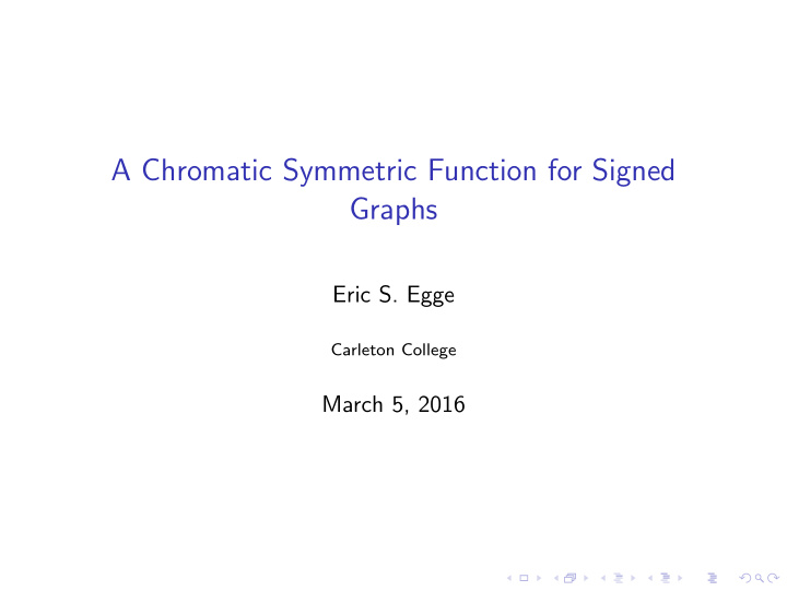 a chromatic symmetric function for signed graphs