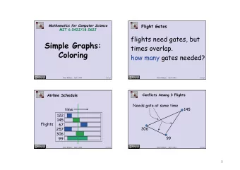 Simple Graphs:  timesoverlap.  Coloring  howmanygatesneeded?  AlbertRMeyer,  April5,2013