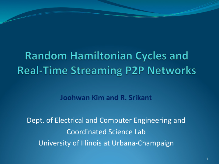 joohwan kim and r srikant dept of electrical and computer