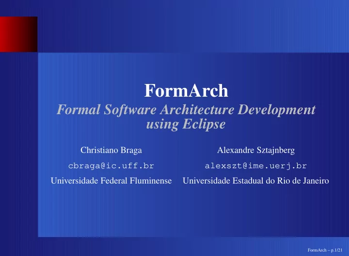 formarch