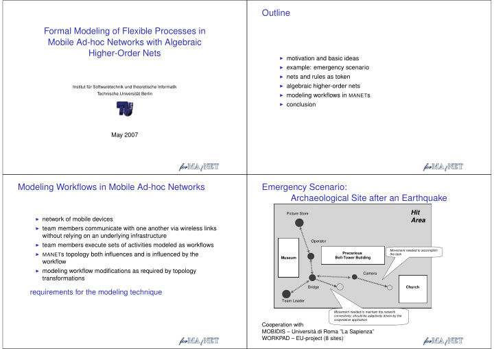 outline formal modeling of flexible processes in mobile