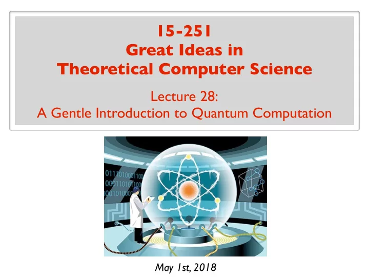 15 251 great ideas in theoretical computer science