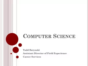 W HERE TO F IND C O -O PS ? C AREER C ONNECT C ARREER C ONNECT C ONTINUED . C HARLES R IVER D