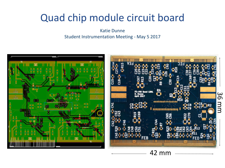 quad chip module circuit board