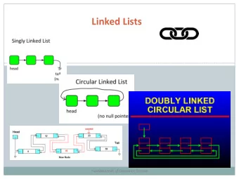 Linked Lists  Fundamentals of Computer Science  Outline  Sequential vs. Linked  Linked List