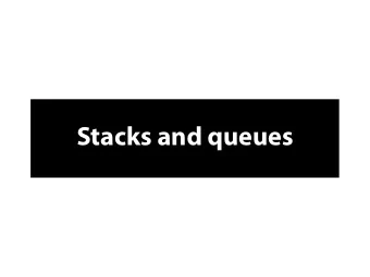 S  t  a  c  k  s  a  n  d  q  u  e  u  e  s  S  t  a  c  k  s  A  s  t  a  c  k  s  t  o  r  e  s