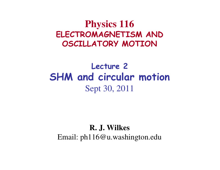 physics 116