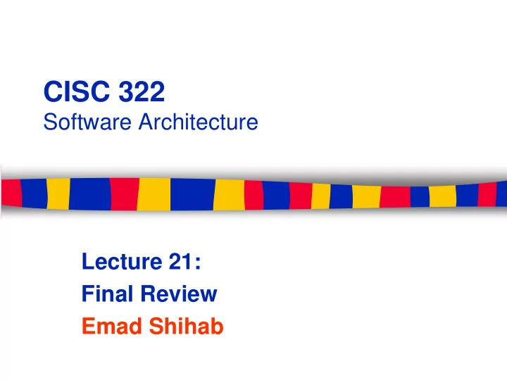 cisc 322