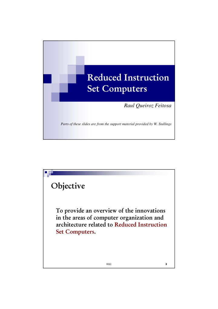 reduced instruction set computers