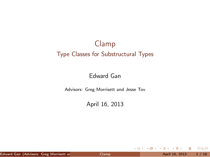 clamp