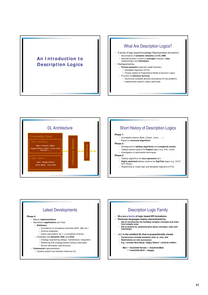 what are description logics