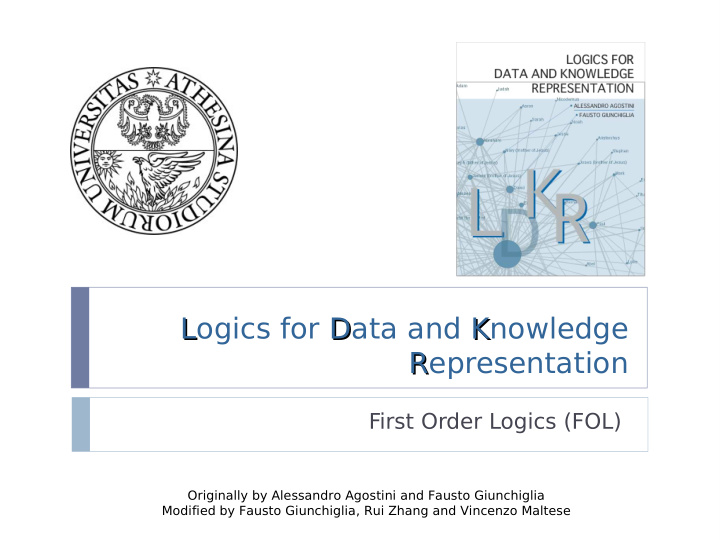 logics for d data and k knowledge l representation r
