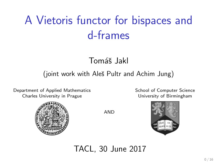 a vietoris functor for bispaces and d frames