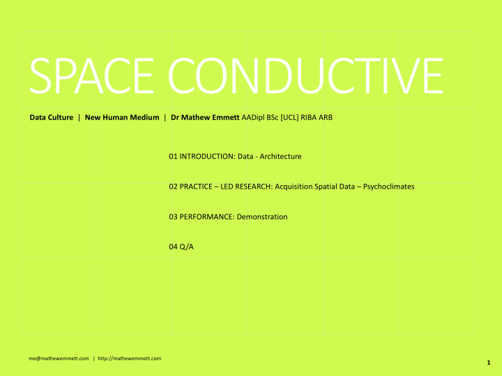 space conductive