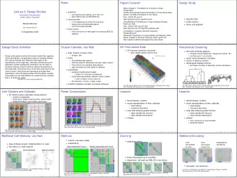 News  Papers Covered  Design Study  Ware, Chapter 1: Foundation for a Science of Data