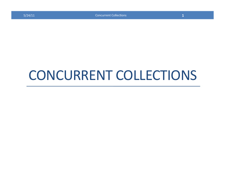 concurrent collections