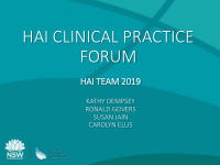 hai clinical practice forum