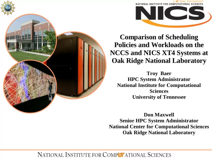 comparison of scheduling policies and workloads on the