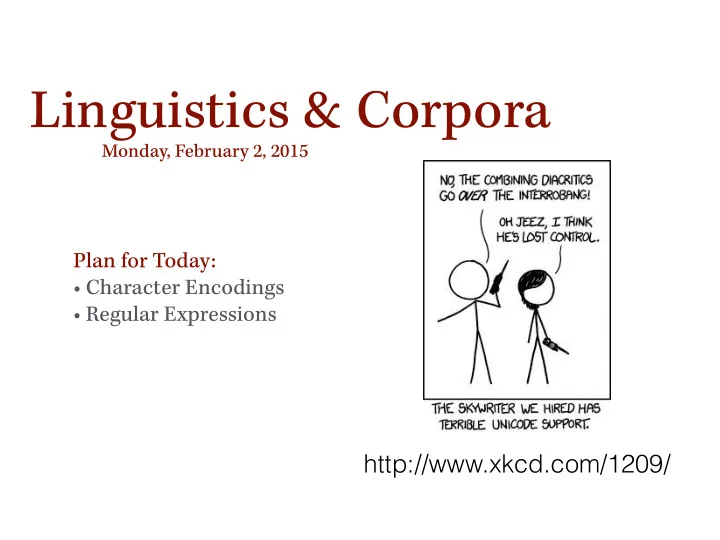 linguistics corpora