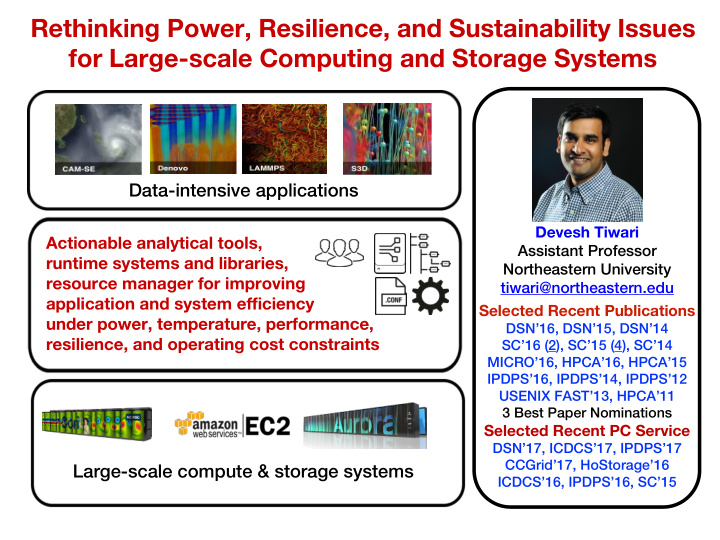 rethinking power resilience and sustainability issues for