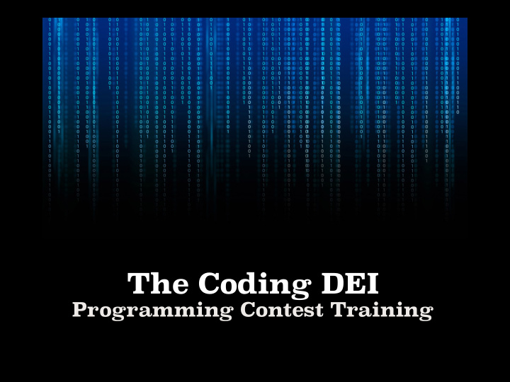 the coding dei