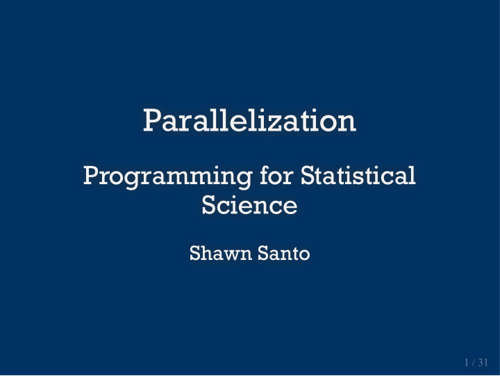 parallelization parallelization